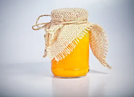 Confiture de pêches blanches à la menthe