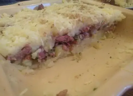 Hachis parmentier aux foies de volaille et gésiers confits