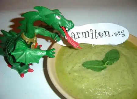 Velouté de dragon à la menthe