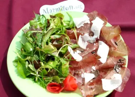 Carpaccio de bresaola et truffes