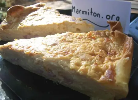Quiche moelleuse à la crème de soja