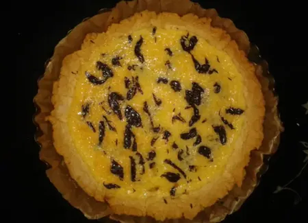 Tarte marbrée citron chocolat