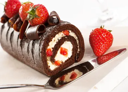 Bûche aux framboises
