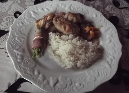 Blanquette de dinde aux lardons