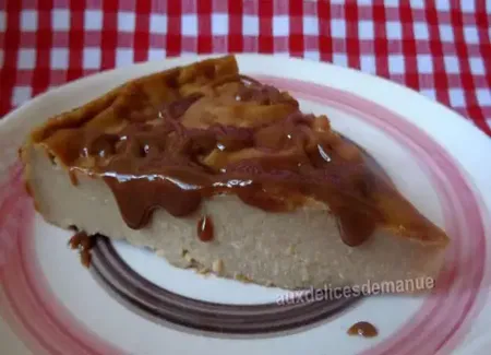 Flan pâtissier sans pâte aux carambars et coulis carambars