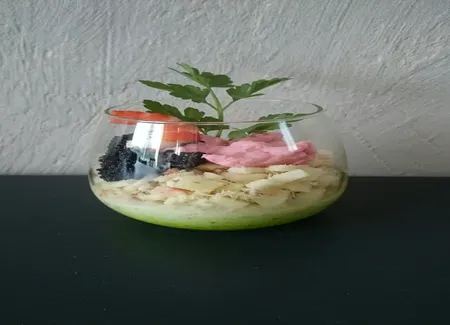 Verrine verte et fraîche