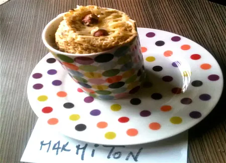 Mug cake comté noisette sans gluten
