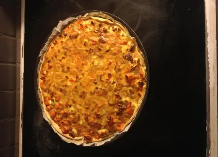 Tarte aux carottes et à la feta