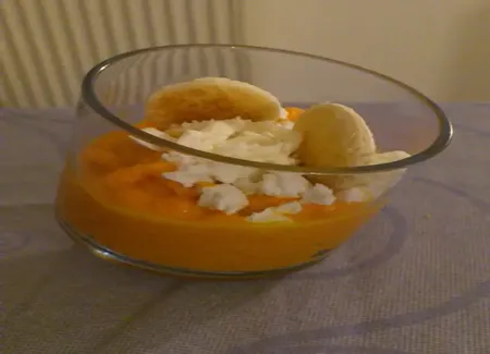 Verrine de carottes et chèvre frais