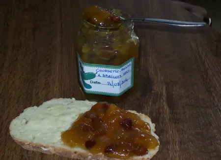 Confiture de courgette aux fruits secs