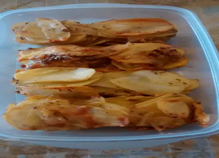 Petits millefeuilles de pomme de terre
