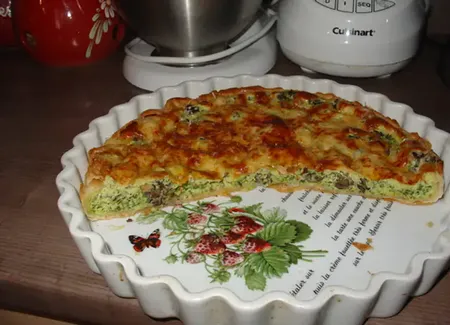 Quiche aux escargots persillés