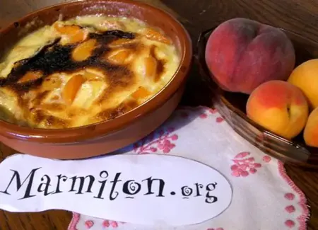 Gratins pêches abricots