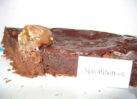 Moelleux au chocolat et aux marrons glacés