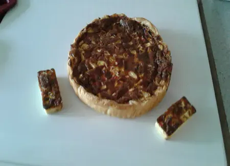Tarte courgette et poivron