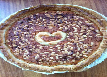Tarte aux amandes et aux pignons de pin
