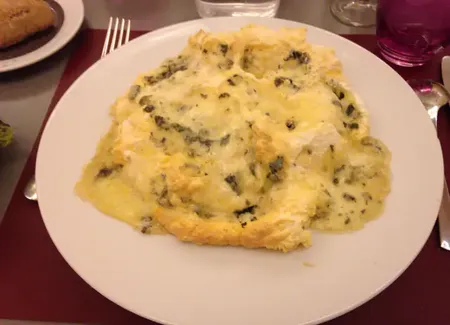 Soufflé au fromage bleu