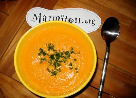 Soupe de carotte à la vache qui rit
