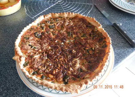 Quiche aux épinards et vert de blettes