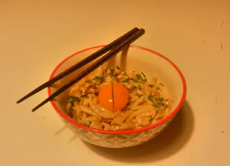 Nouille udon au lait de coco