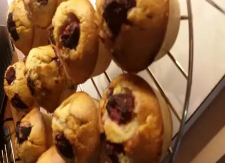 Muffin à la confiture de fruits rouges
