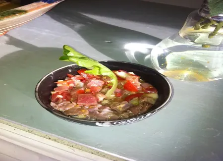 Tartare de thon albacore au couteau