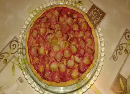 Tarte amandine aux prunes