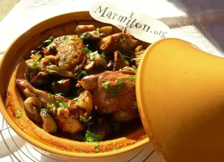 Tajine de pintade aux citrons confits et figues fraîches