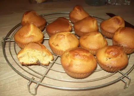 Petits gâteaux moelleux 'light' aux raisins