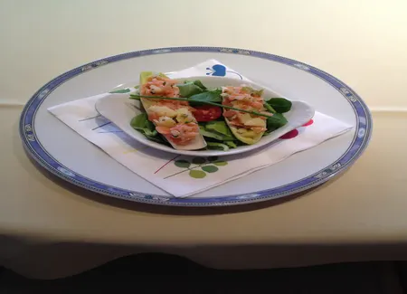 Barquette d'endives saumon-pomme de terre