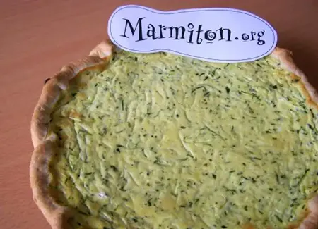 Quiche boursin courgettes