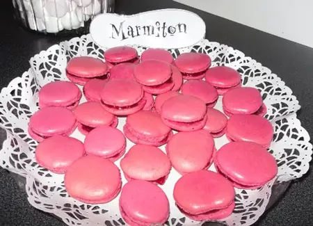 Macarons à la framboise