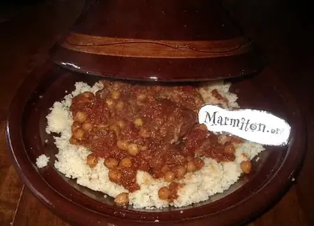 Tajine d'agneau aux pois chiches ( maroc )