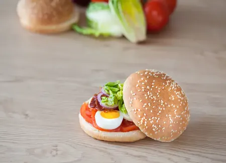 Burger façon english breakfast