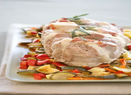 Rôti de veau farci à l'italienne