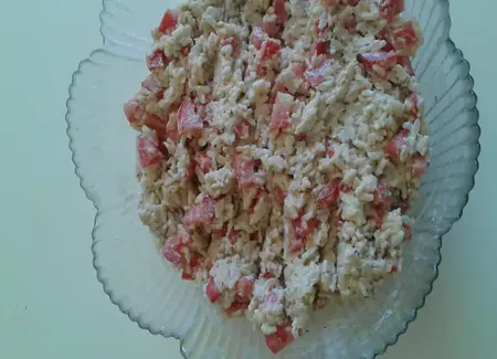 Salade de riz au boursin