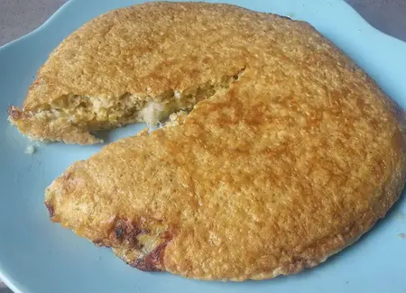 Omelette sucrée à l'avoine et aux bananes