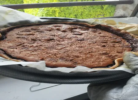 Tarte aux cookies et nutella