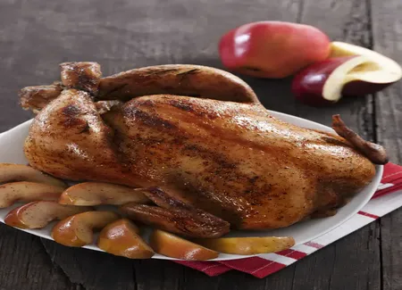 Poulet au cidre et aux pommes