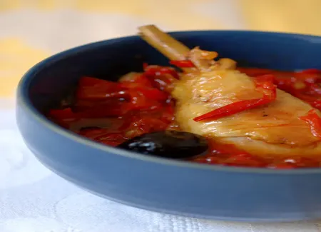 Fricassée de poulet provençale