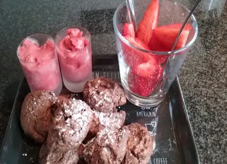 Petits gâteaux chocolat amandes sans gluten