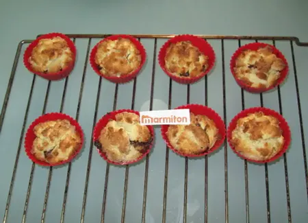 Muffins noix de coco coeur coulant au nutella