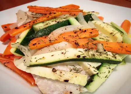 Filets de sole en papillote