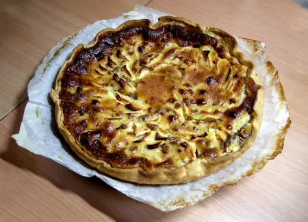 Tarte aux pommes chocolat blanc macadamia