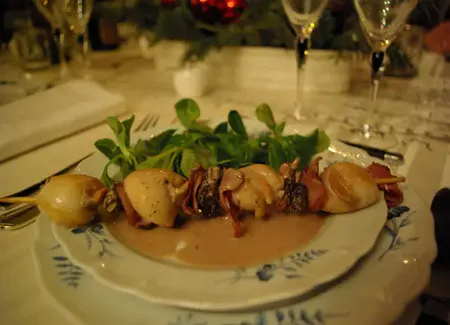 Brochettes de coquilles st jacques