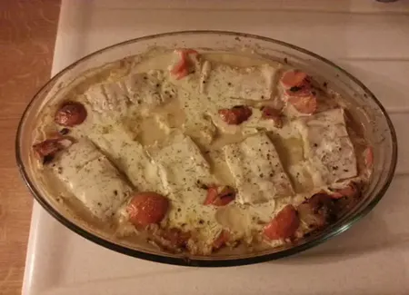 Gratin de poisson aux carottes et aux courgettes