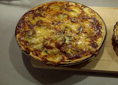 Tarte courgettes et morbier