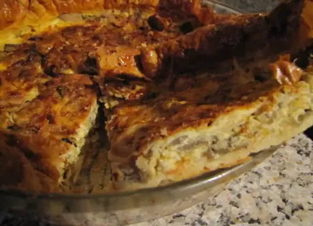 Tarte aux blettes et au chorizo