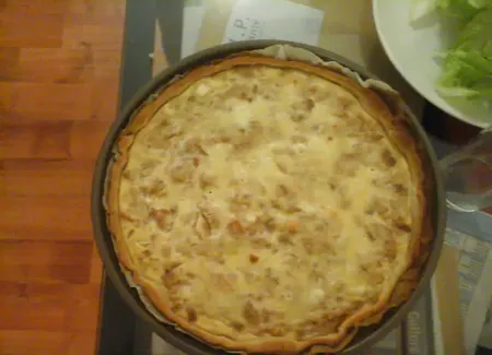 Tarte au thon et fromage de chèvre