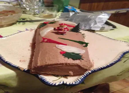 Bûche de noël poire et chocolat